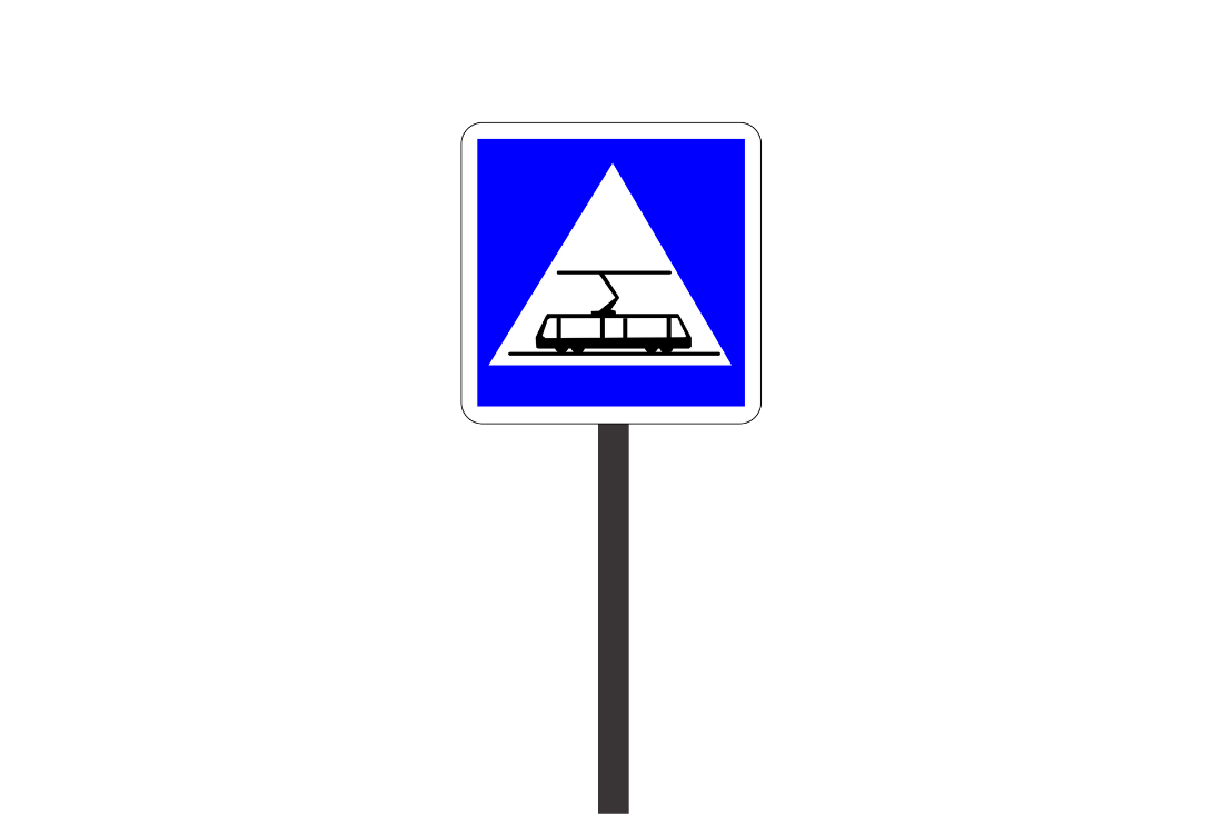 Panneau indication tramway